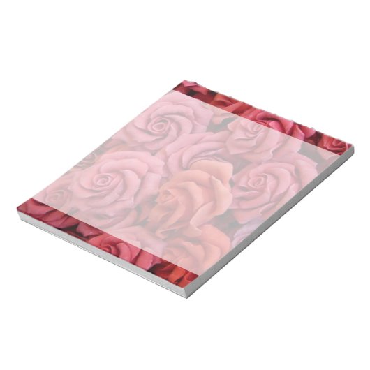 Rosa Rose Notizblock (Rotiert)