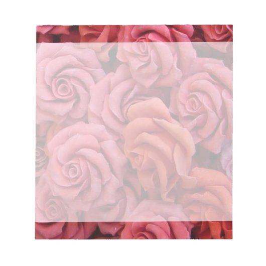 Rosa Rose Notizblock (Vorderseite)