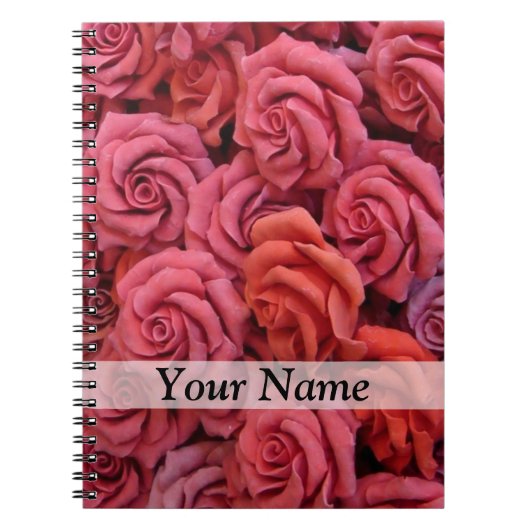 Rosa Rose Notizblock (Vorderseite)