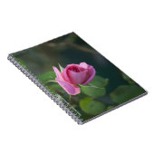 Rosa Rose Notizblock (Rechte Seite)