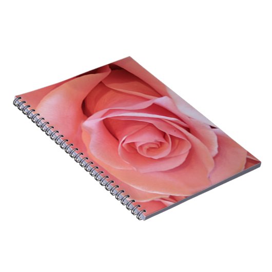 Rosa Rose Notizblock (Rechte Seite)