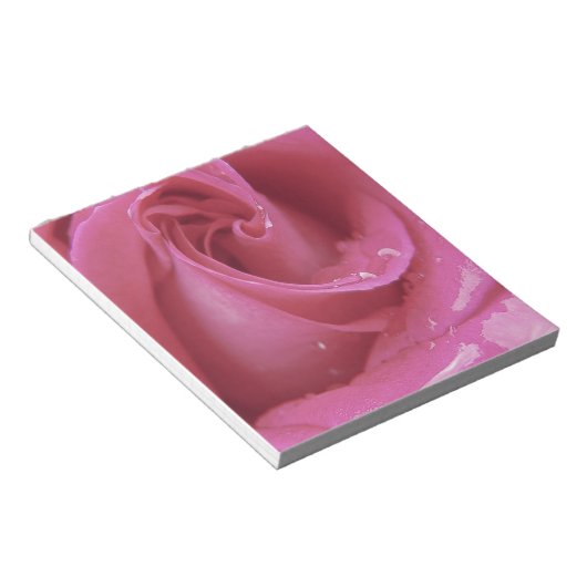 Rosa Rose Notizblock (angewinkelt)