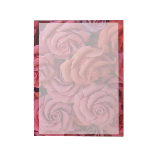 Rosa Rose Notizblock (Rotiert)