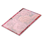 Rosa Rose Notizblock (angewinkelt)