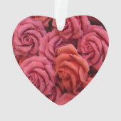 Rosa Rose Ornament (Rückseite)