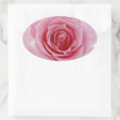 Rosa Rose Ovaler Aufkleber (Tasche)