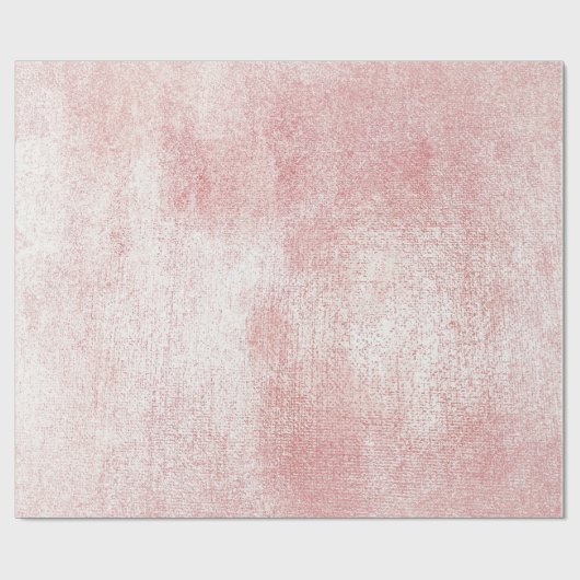 Rosa Rose Paint Blush White Shiny Glass Aquarell Geschenkpapier (Flach)