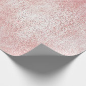 Rosa Rose Paint Blush White Shiny Glass Aquarell Geschenkpapier (Ecke)