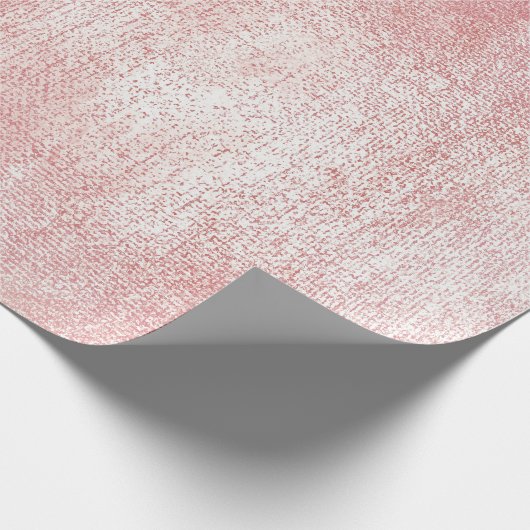 Rosa Rose Paint Blush White Shiny Glass Aquarell Geschenkpapier (Ecke)