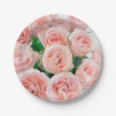 Rosa Rose Paper-Teller Pappteller (Vorderseite)