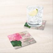 Rosa Rose Paper-Untersetzer Rechteckiger Pappuntersetzer (Vor Ort)