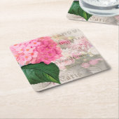 Rosa Rose Paper-Untersetzer Rechteckiger Pappuntersetzer (angewinkelt)