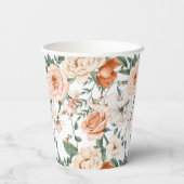 Rosa-Rose Pappbecher (Rückseite)