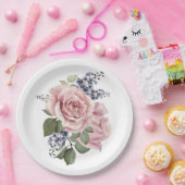 Rosa Rose Pappteller (Party)