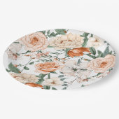 Rosa-Rose Pappteller (Schrägansicht)