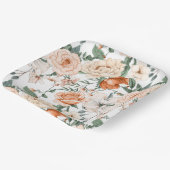 Rosa-Rose Pappteller (Gewinkelt)