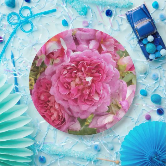 Rosa Rose Pappteller (Party)