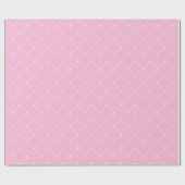 Rosa Rose Pastel Delikatesse Spitzen Weißes Elegan Geschenkpapier (Flach)