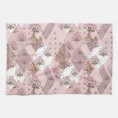 Rosa/Rose Patchwork Küchentuch (Horizontal)