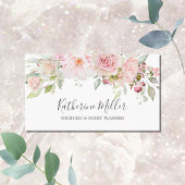 Rosa Rose Peony Blume Romantische Blume Visitenkarte