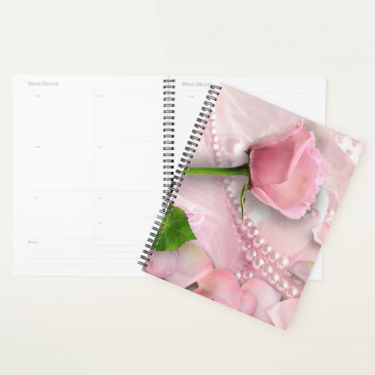 Rosa Rose, Perlen und Perlen Planer (Anzeige)