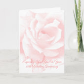 Rosa Rose Personalisiert 65. Hochzeitstag Karte (Vorderseite)