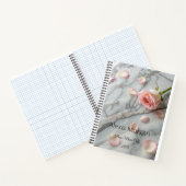 Rosa Rose Petals Notebook Notizblock (Innenseite)