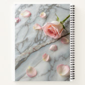 Rosa Rose Petals Notebook Notizblock (Rückseite)