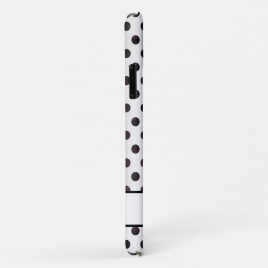 Rosa Rose Polka dots Case-Mate iPhone Hülle (Hinten/Rechts)