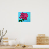 Rosa Rose Poster (Küche)