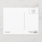 Rosa Rose Postkarte (Rückseite)