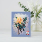 Rosa/Rose Postkarte (Stehend Vorderseite)