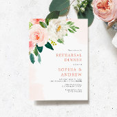 Rosa Rose Probe am Abend Einladung