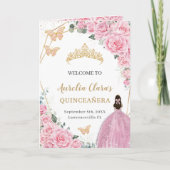 Rosa Rose Quinceanera Prinzessin Butterfells Programm (Vorderseite)