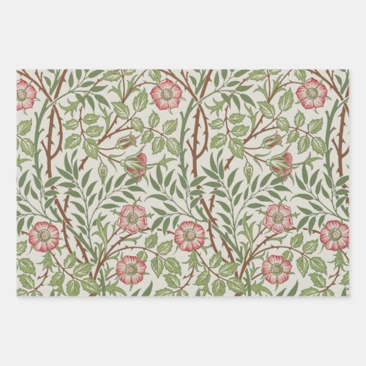 Rosa Rose Reben Geschenkpapier Set (Vorderseite)