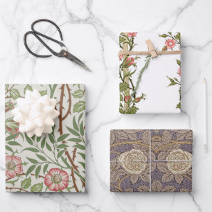 Rosa Rose Reben Geschenkpapier Set