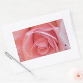 Rosa Rose Rechteckiger Aufkleber (Umschlag)