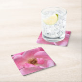 Rosa Rose Rechteckiger Pappuntersetzer (Vor Ort)