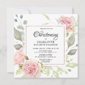 Rosa Rose Rosa Einladung (Vorderseite)