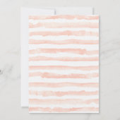 Rosa Rose Rosa Erstgeburt Einladung (Rückseite)