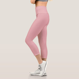 Rosa Rose Rosa Farbe | Classic | elegant Capri Leggings