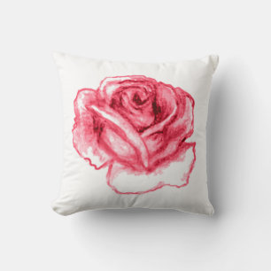 Rosa Rose, rosa Rosenkissen Kissen