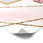 Rosa Rose Rose Foto-Stütze Poster (Ecke)