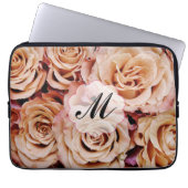 Rosa Rose Rose für die benutzerdefinierte Monogram Laptopschutzhülle (Vorderseite)