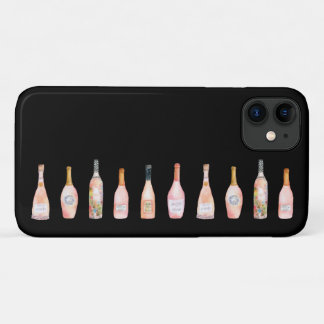 Rosa Rosé-Rose Weinflasche Aquarellbild Case-Mate iPhone Hülle