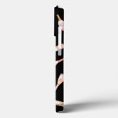 Rosa Rosé-Rose Weinflasche Aquarellbild Case-Mate iPhone Hülle (Rückseite / Links)