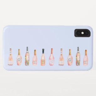 Rosa Rosé-Rose Weinflasche Aquarellbild Case-Mate iPhone Hülle
