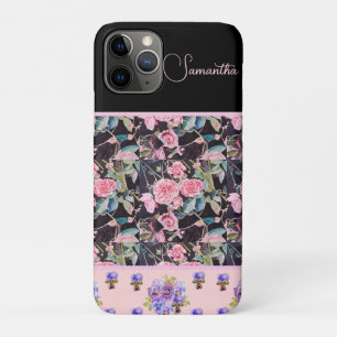 Rosa Rose Rosen Wasserfarbe Vintage Anpassbar Case-Mate iPhone Hülle