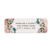 Rosa-Rose-Rücksendeadresse (Vorne)