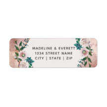 Rosa-Rose-Rücksendeadresse